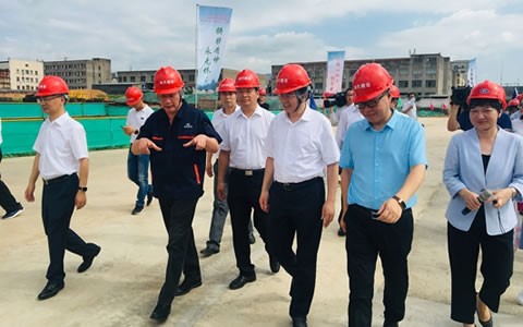 金华市市委书记陈龙视察世界杯官方网站新厂区建设情况