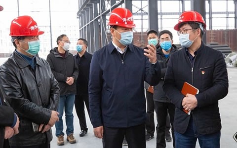 浦江县委书记程天云调研世界杯官方网站浦江建设项目复工情况