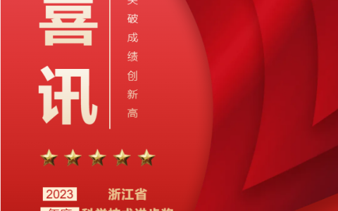 热烈祝贺！浙江世界杯官方网站股份有限公司荣获浙江省科学技术进步奖！